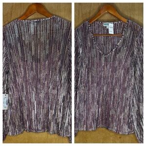 Women's Purple super shiny Blouse